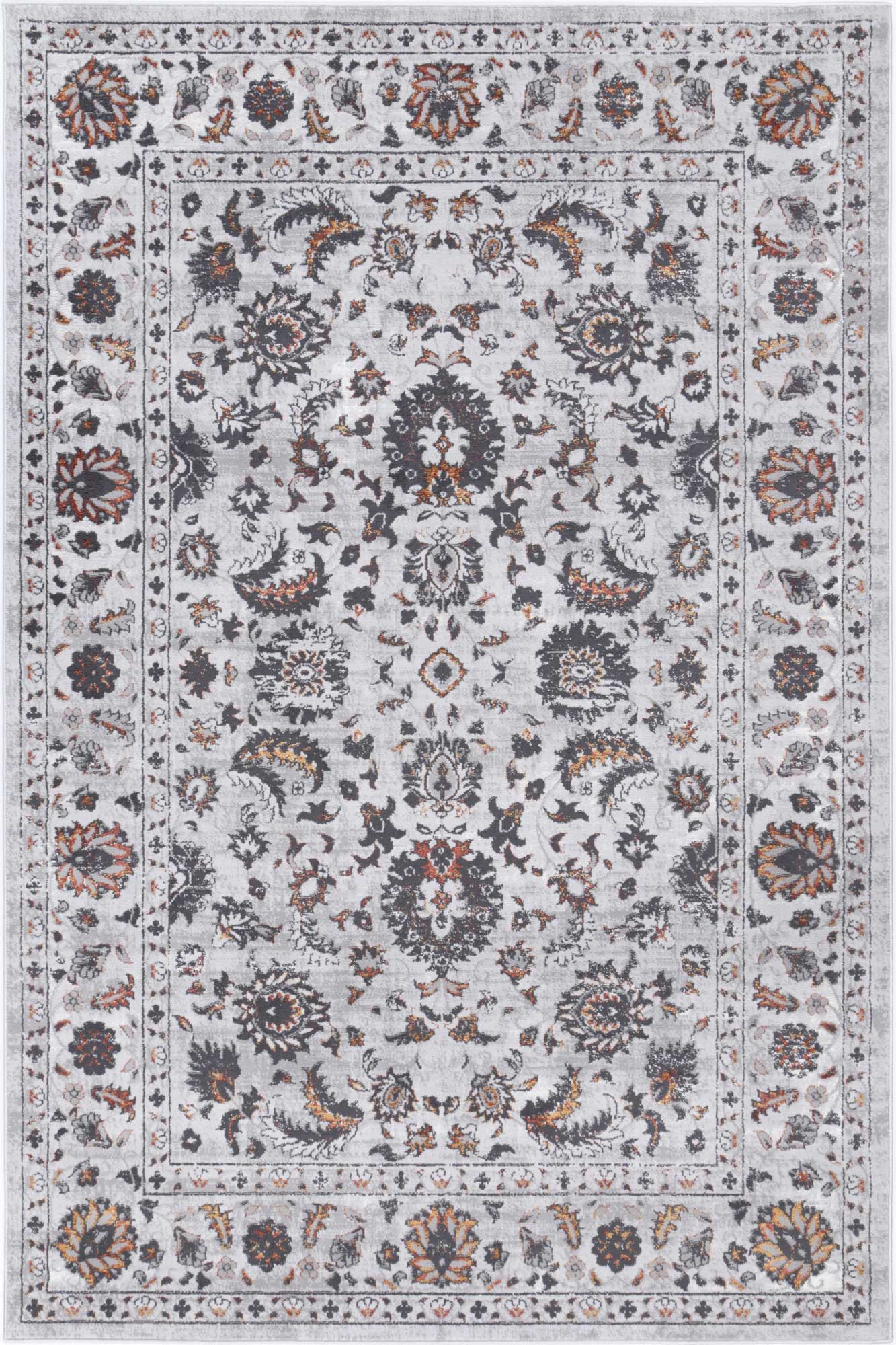Motifera Edward Ivory & Red Traditional Rug