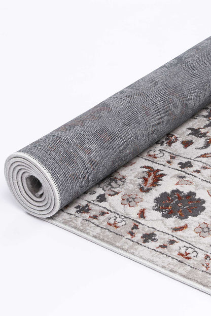 Motifera Edward Ivory & Red Traditional Rug