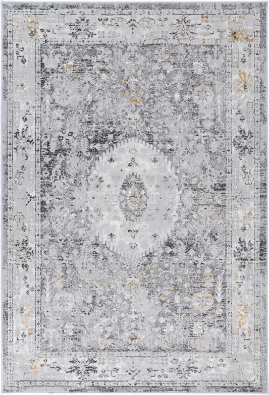 Motifera Alexander Grey & Yellow Traditional Rug