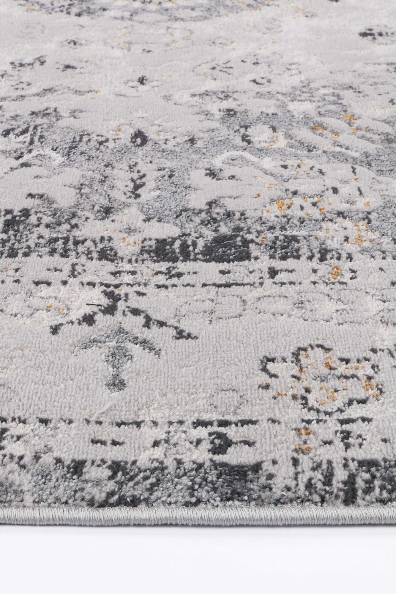 Motifera Alexander Grey & Yellow Traditional Rug