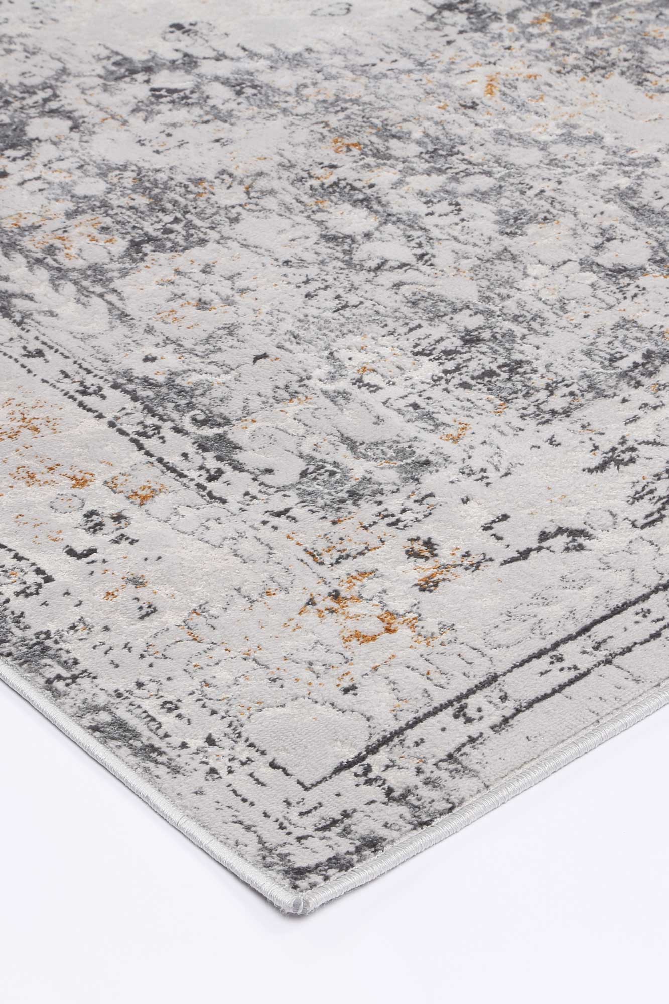 Motifera Alexander Grey & Yellow Traditional Rug