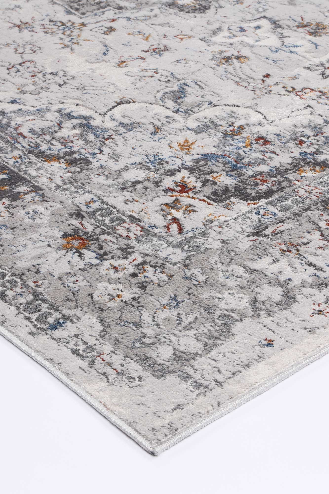 Motifera Ava Ivory & Blue Traditional Rug
