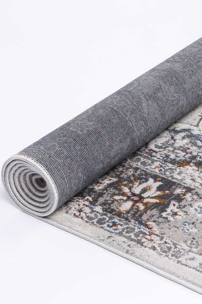Motifera Ava Ivory & Blue Traditional Rug