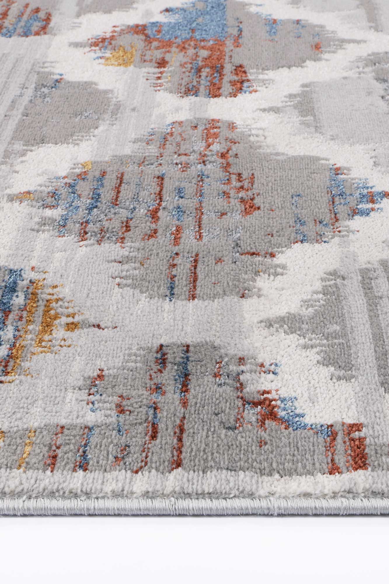Motifera Isabella Grey & Multi Geometric Rug