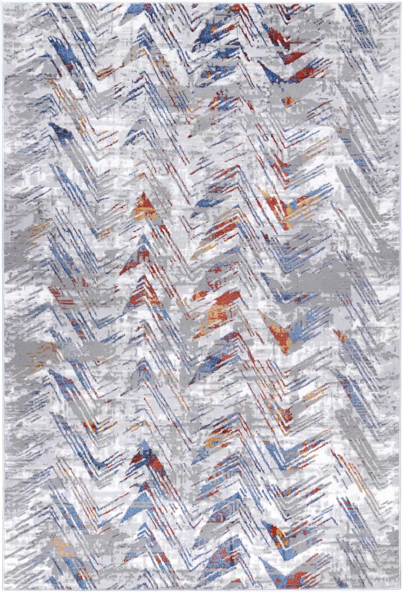 Motifera Oskar Grey & Multi Geometric Rug