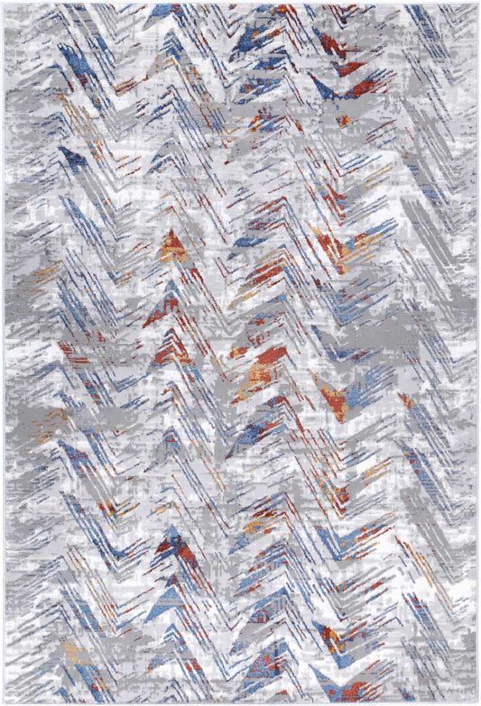 Motifera Oskar Grey & Multi Geometric Rug