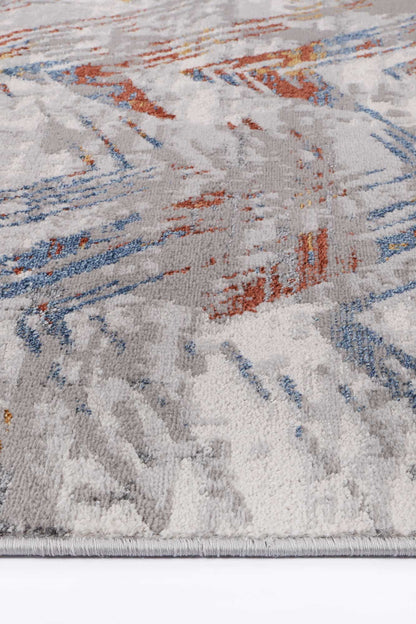 Motifera Oskar Grey & Multi Geometric Rug