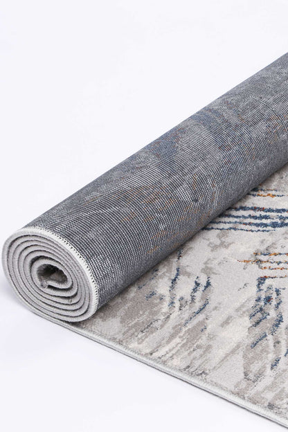 Motifera Oskar Grey & Multi Geometric Rug