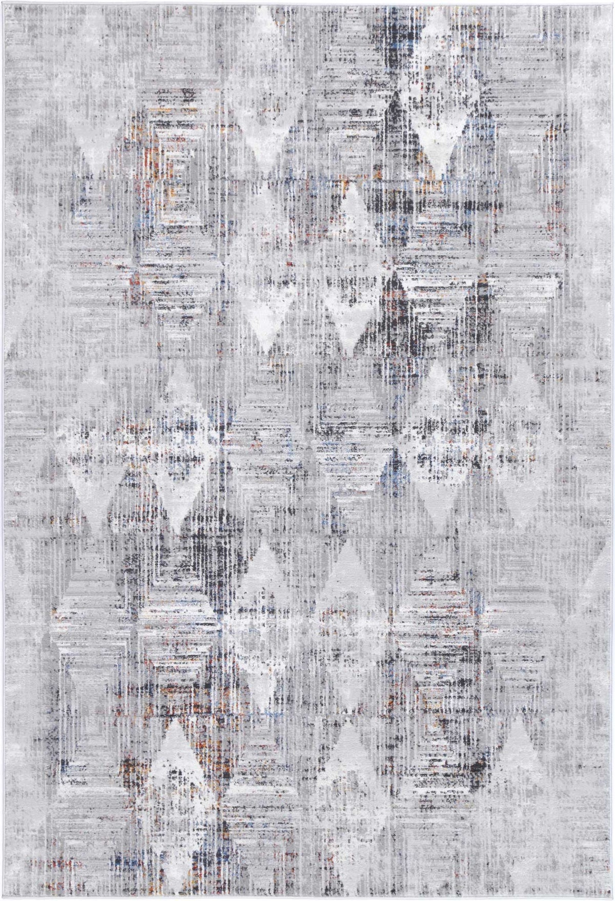 Motifera Harlequinn Grey & Multi Geometric Rug