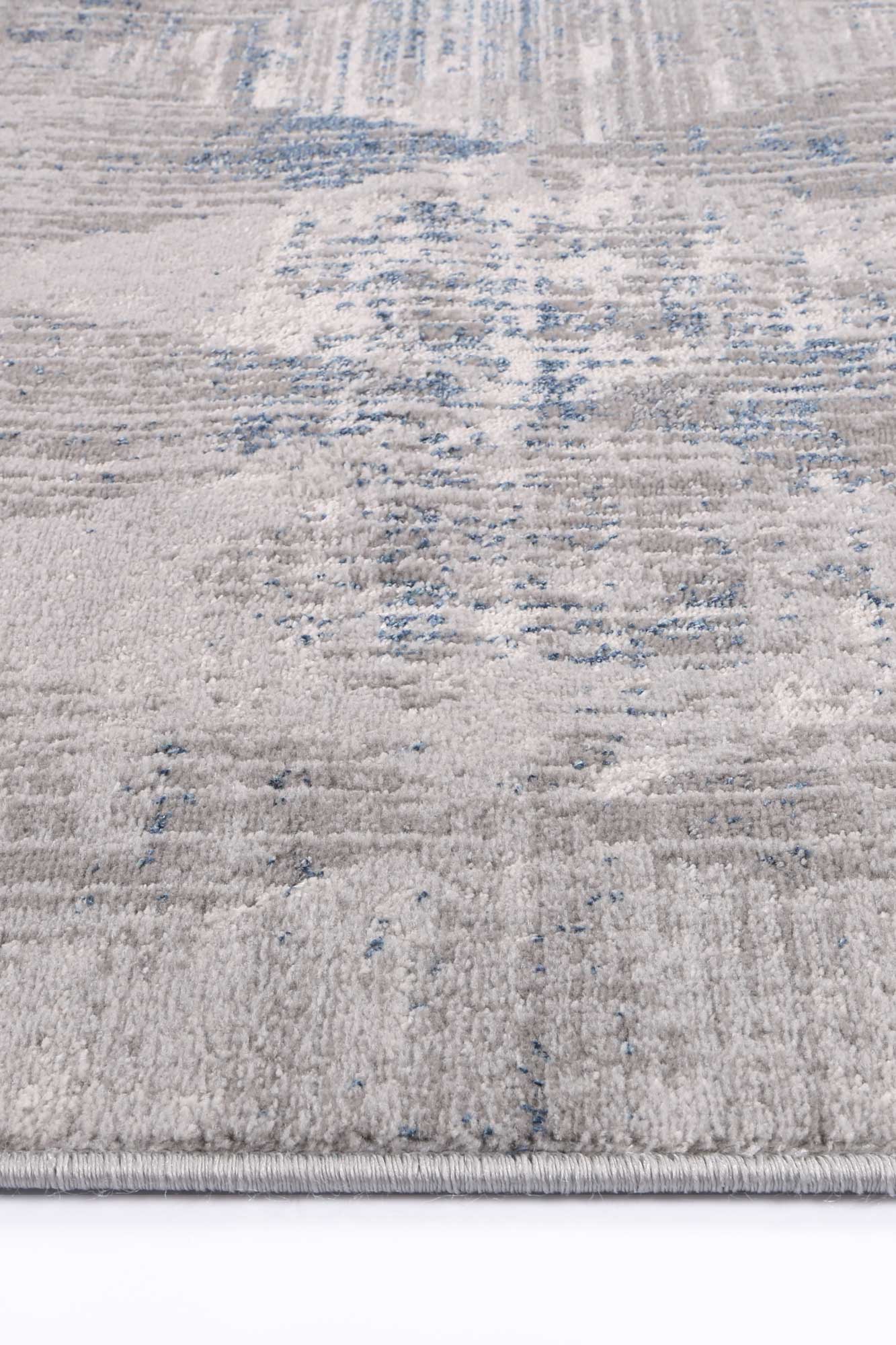 Motifera Harlequinn Grey & Blue Geometric Rug