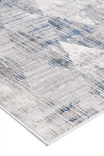 Motifera Harlequinn Grey & Blue Geometric Rug
