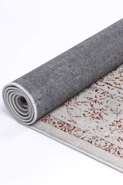 Motifera Luna Cream & Red Traditional Rug