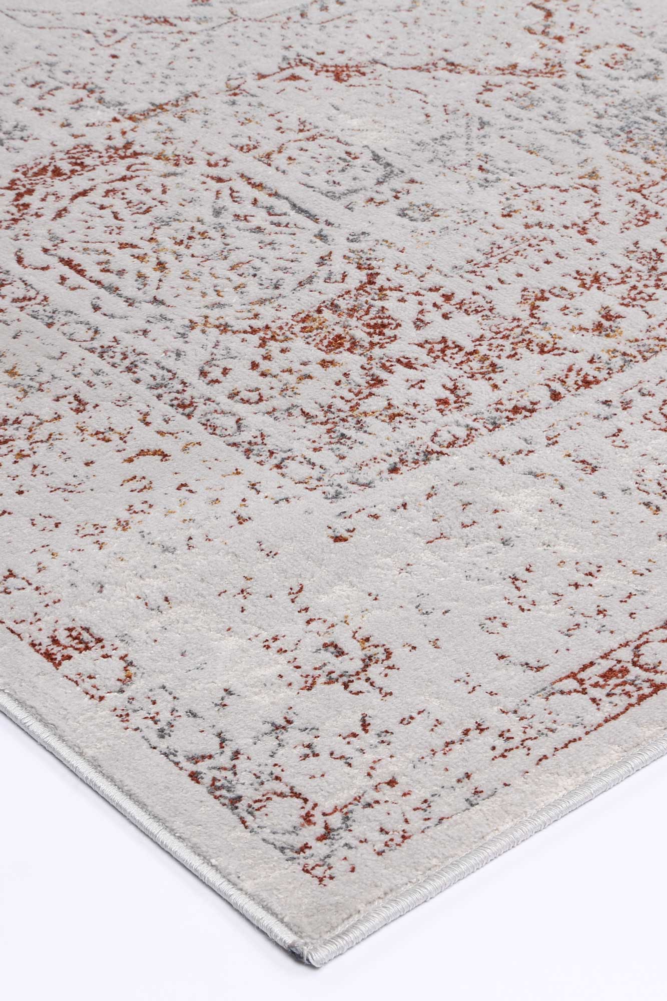 Motifera Luna Cream & Red Traditional Rug