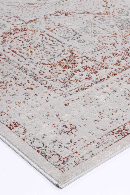 Motifera Luna Cream & Red Traditional Rug