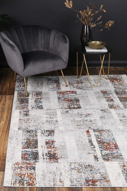 Motifera Herman Grey & Multi Abstract Rug