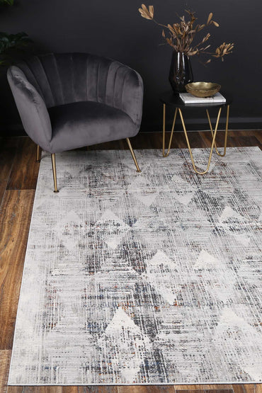 Motifera Harlequinn Grey & Multi Geometric Rug