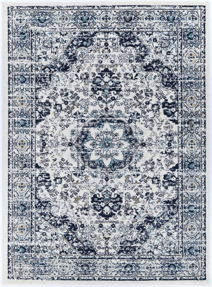 Provence Gruissan Blue & Ivory Transitional Rug