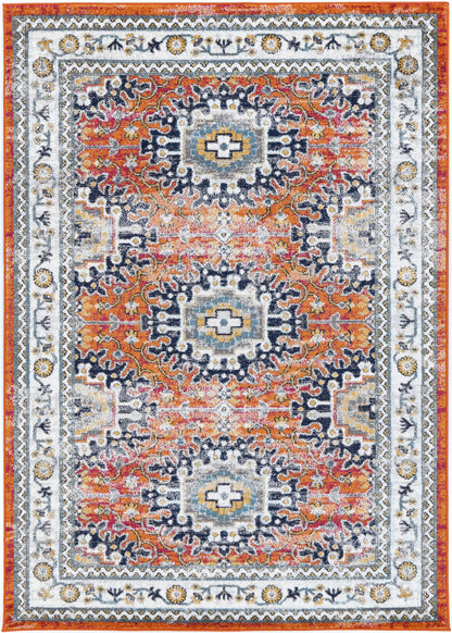 Rug & Rest Pagnol Rust Multi Traditional Rug - PROV20