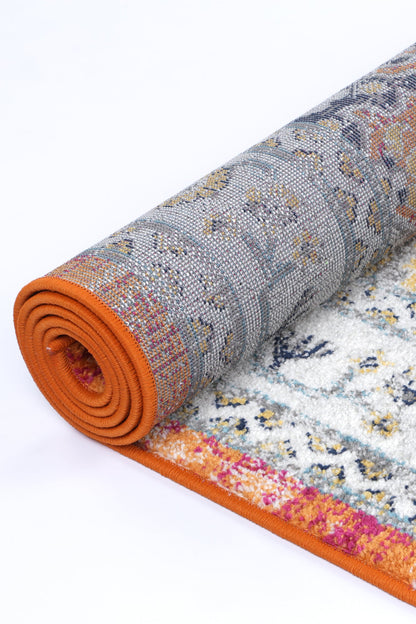 Rug & Rest Pagnol Rust Multi Traditional Rug - PROV20