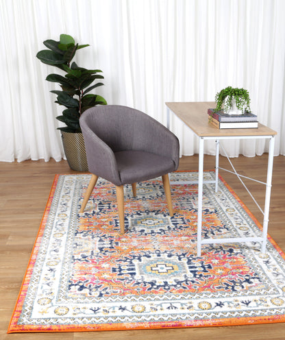 Rug & Rest Pagnol Rust Multi Traditional Rug - PROV20