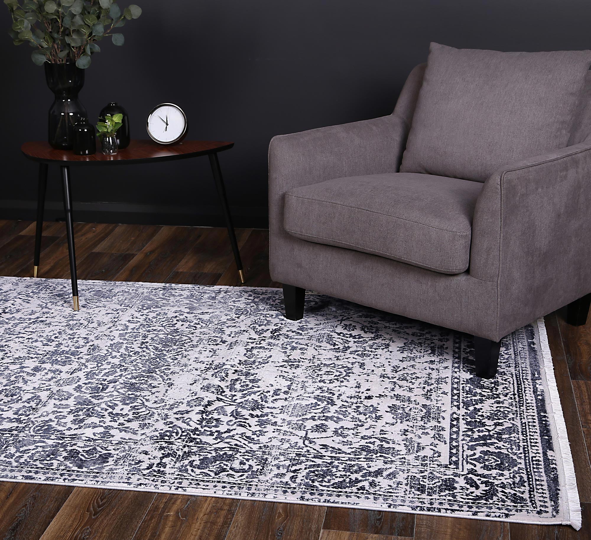 Alderra Chopin Navy Transitional Rug