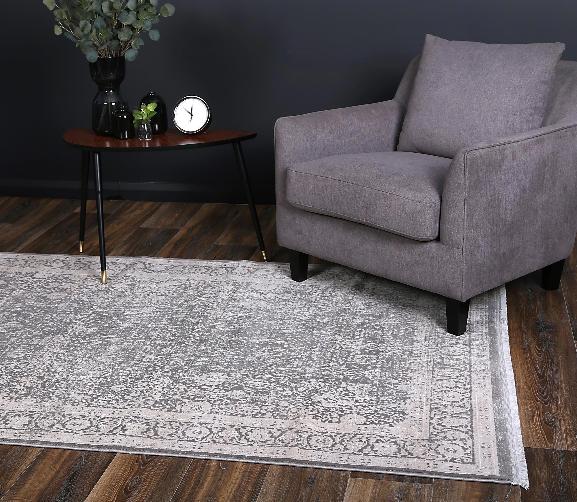 Alderra Liszt Grey Transitional Rug