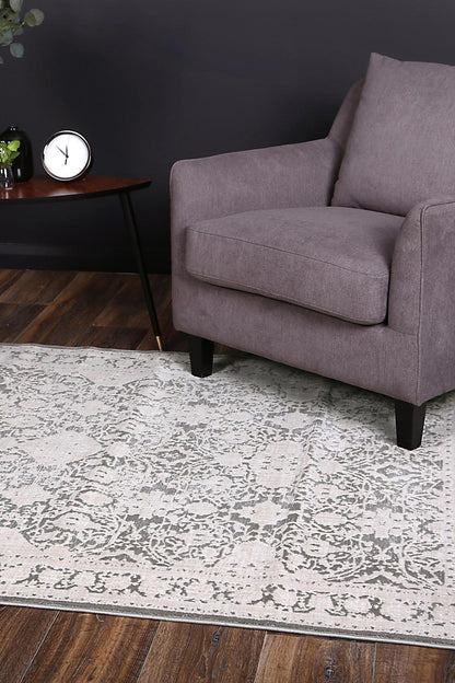 Alderra Rossini Grey Traditional Rug
