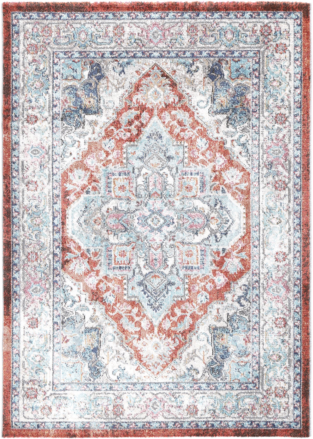 Glenmere Seo Terracotta & Ivory Transitional Rug