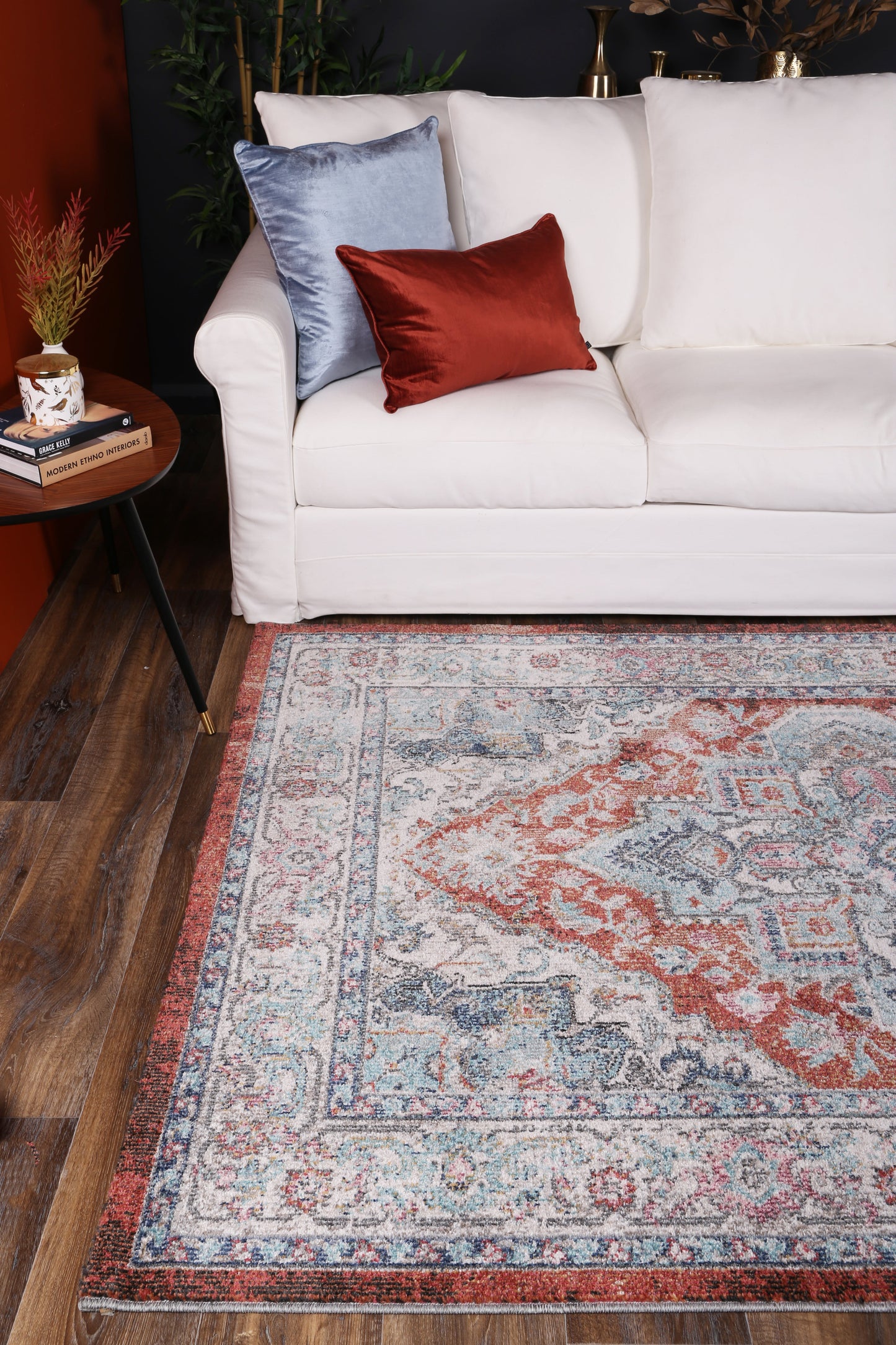 Glenmere Seo Terracotta & Ivory Transitional Rug