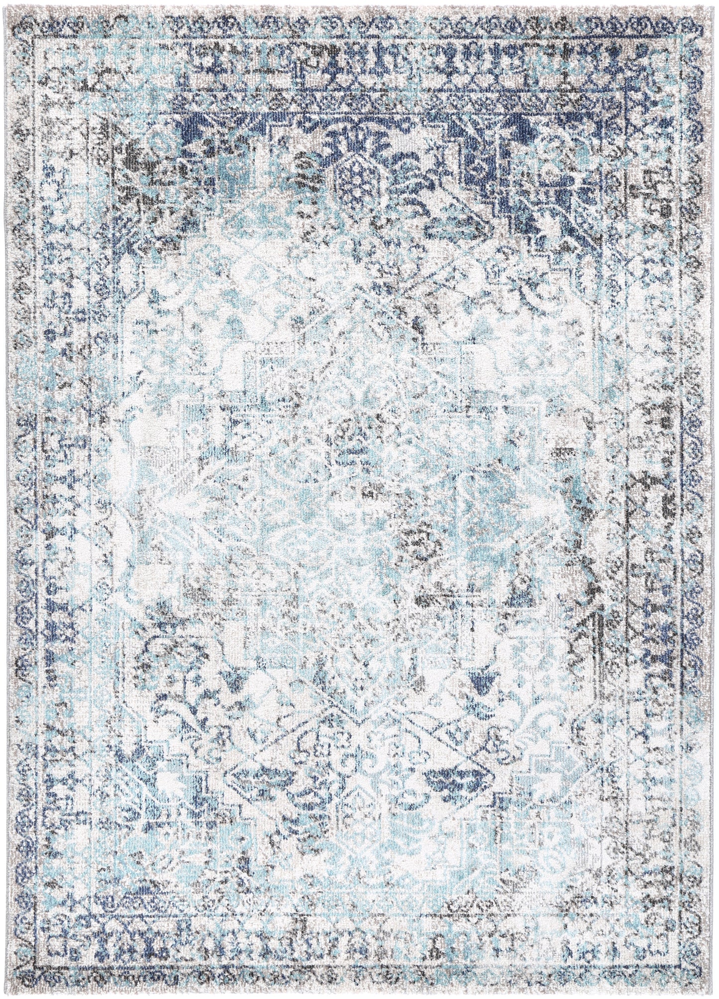 Glenmere Adrianita Ivory & Blue Transitional Rug