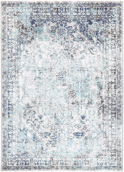 Glenmere Adrianita Ivory & Blue Transitional Rug