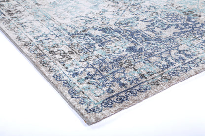 Glenmere Adrianita Ivory & Blue Transitional Rug
