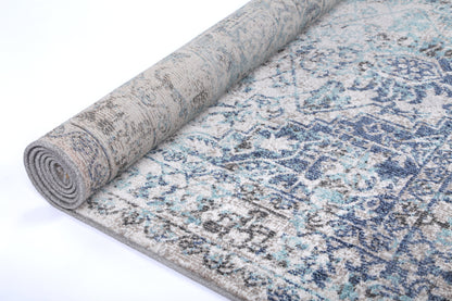 Glenmere Adrianita Ivory & Blue Transitional Rug