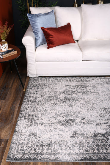 Glenmere Carine Ivory & Grey Transitional Rug