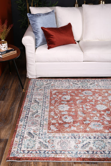 Glenmere Luda Terracotta Transitional Rug