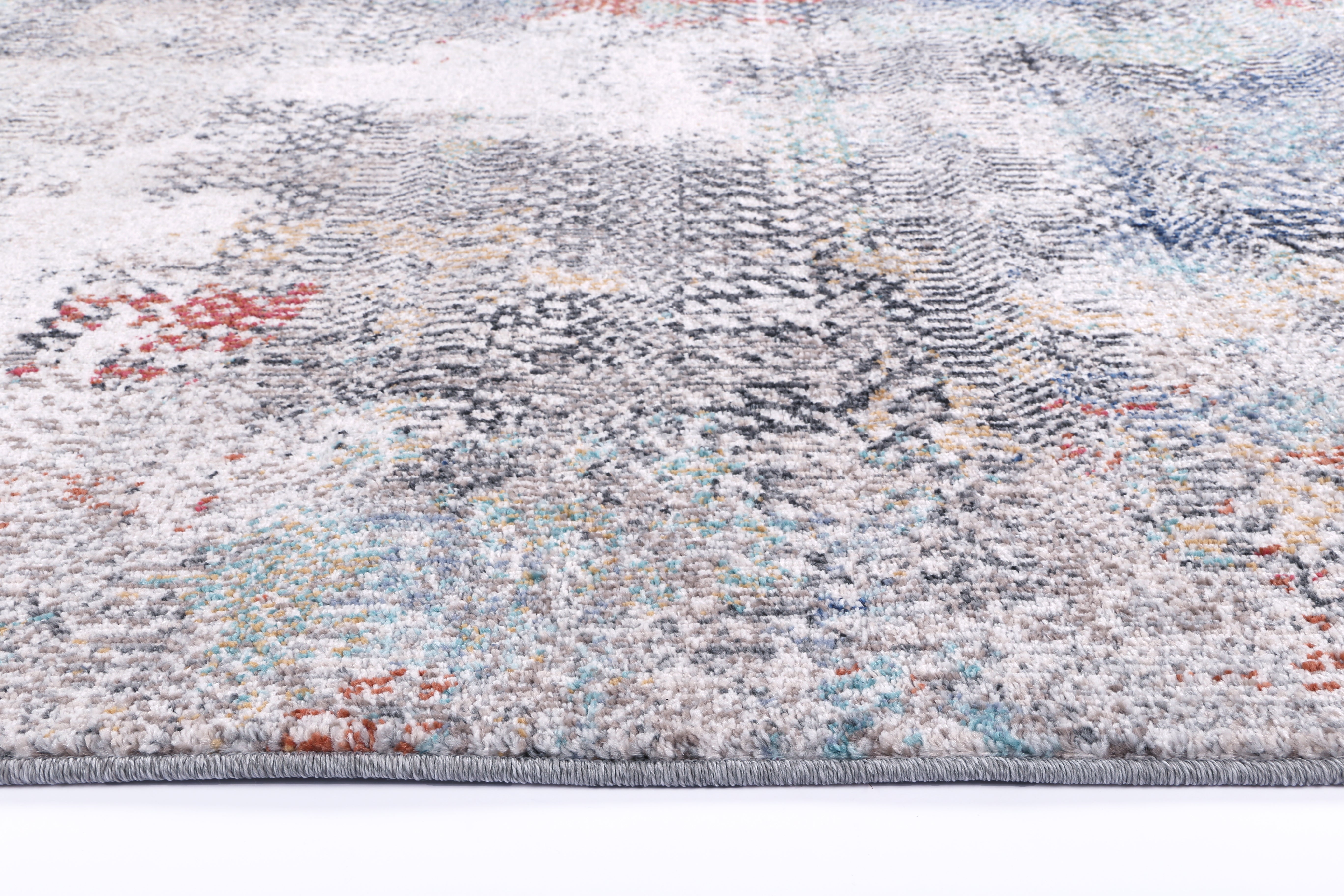 Glenmere Ernesto Grey & Terracotta Tribal Rug