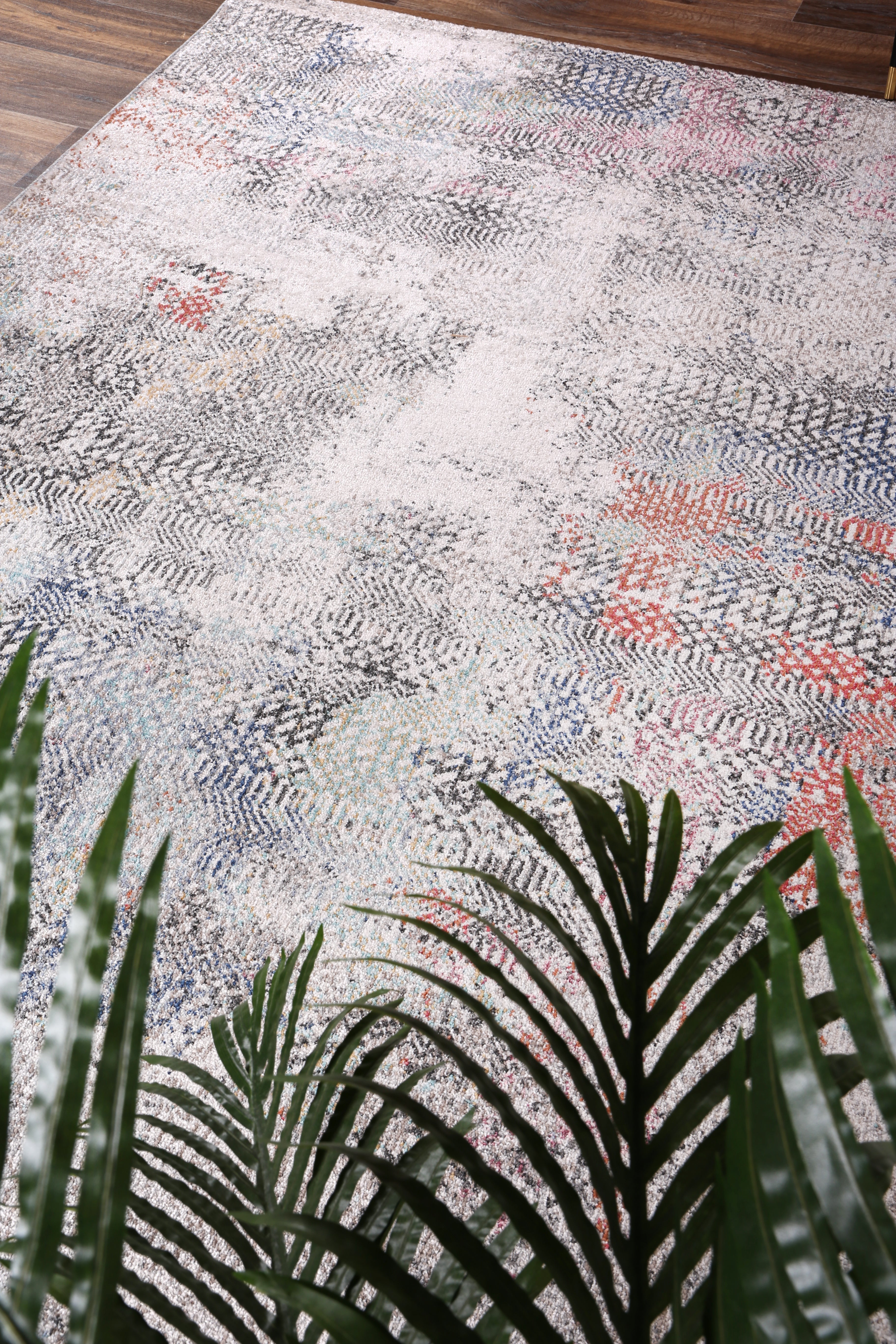 Glenmere Ernesto Grey & Terracotta Tribal Rug