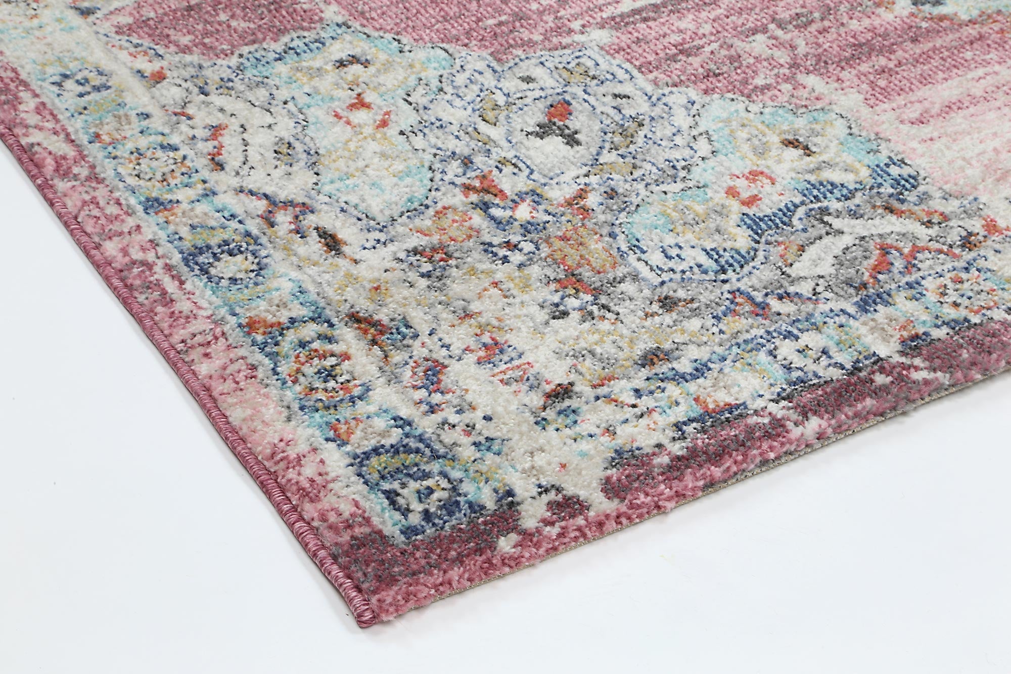 Glenmere Hollow Medalion Transitional Blush Rug