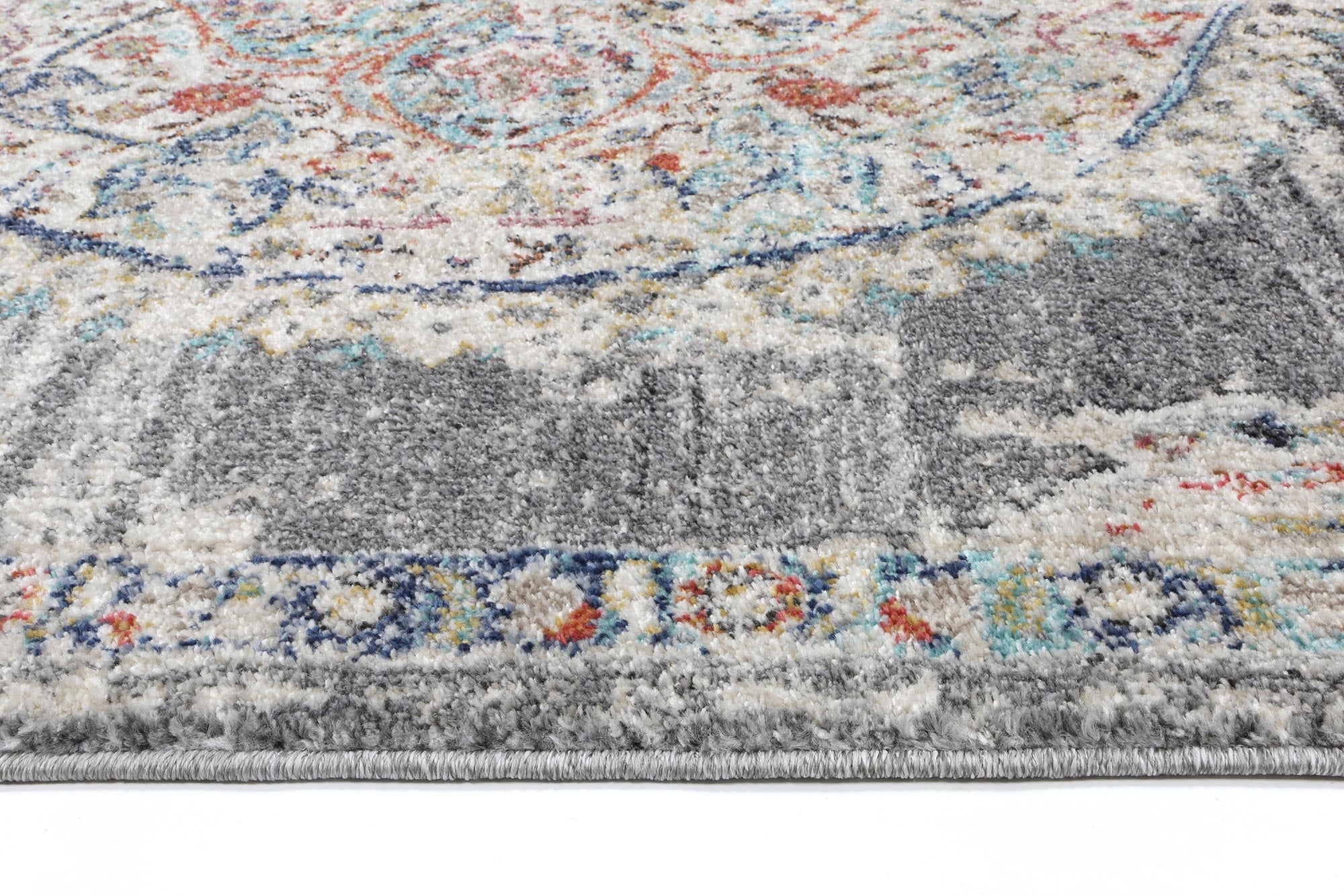 Glenmere Hollow Medalion Transitional Grey Rug