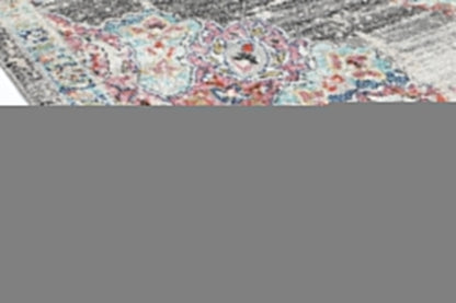 Glenmere Hollow Medalion Transitional Grey Rug