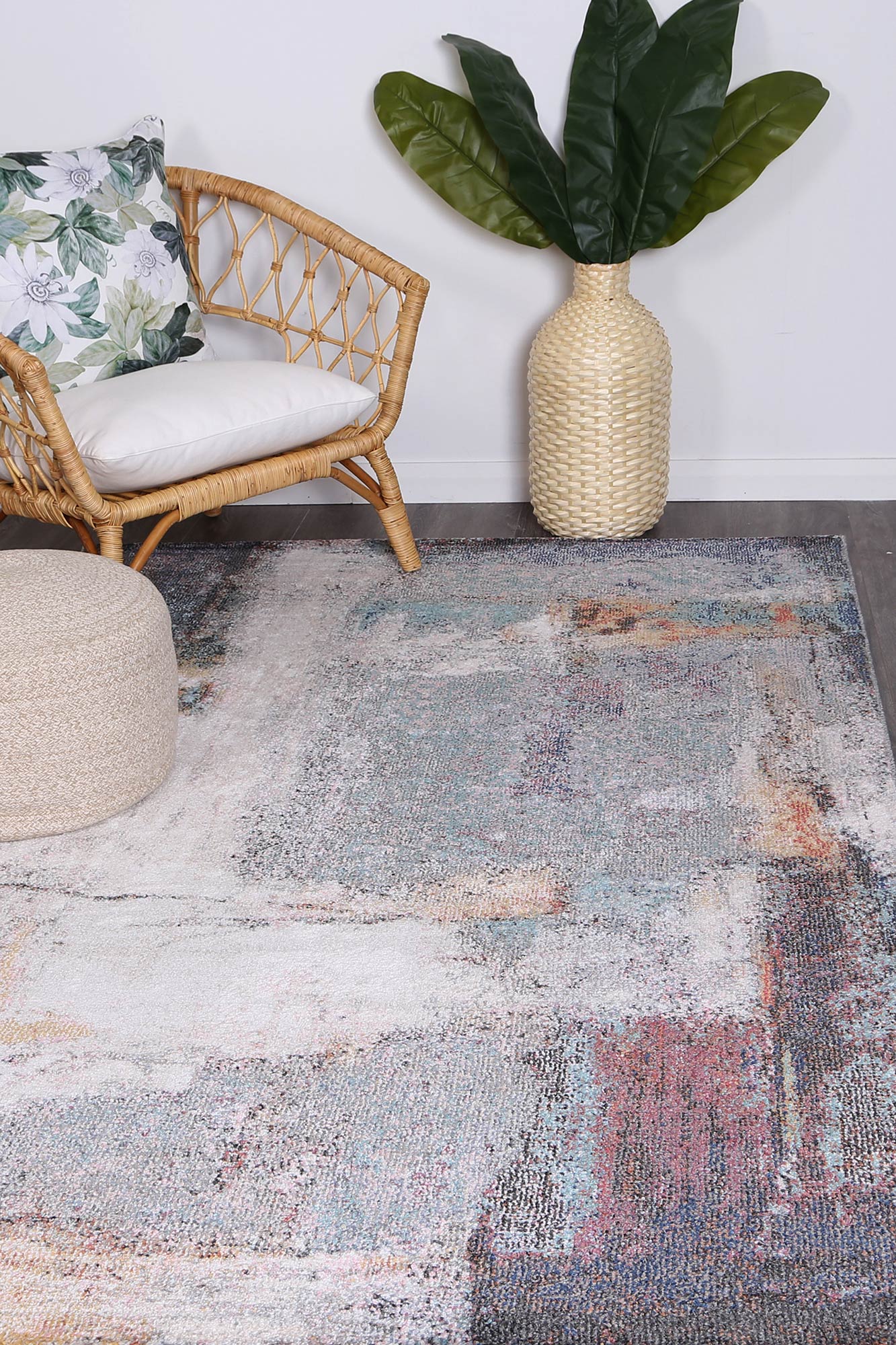 Glenmere Aveza Abstract Grey Rug