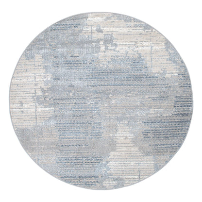 Rug & Rest Abstract Blue Rug - SANTA03