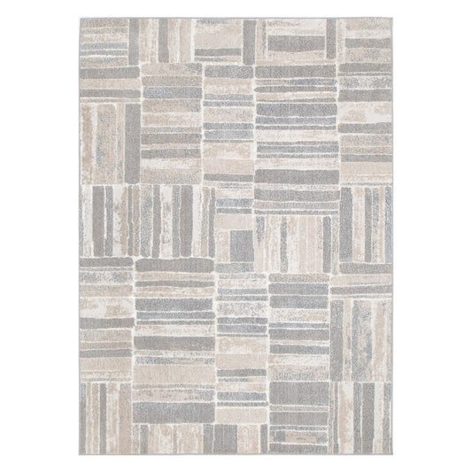 Rug & Rest Tetris Neutral Rug - SANTA04