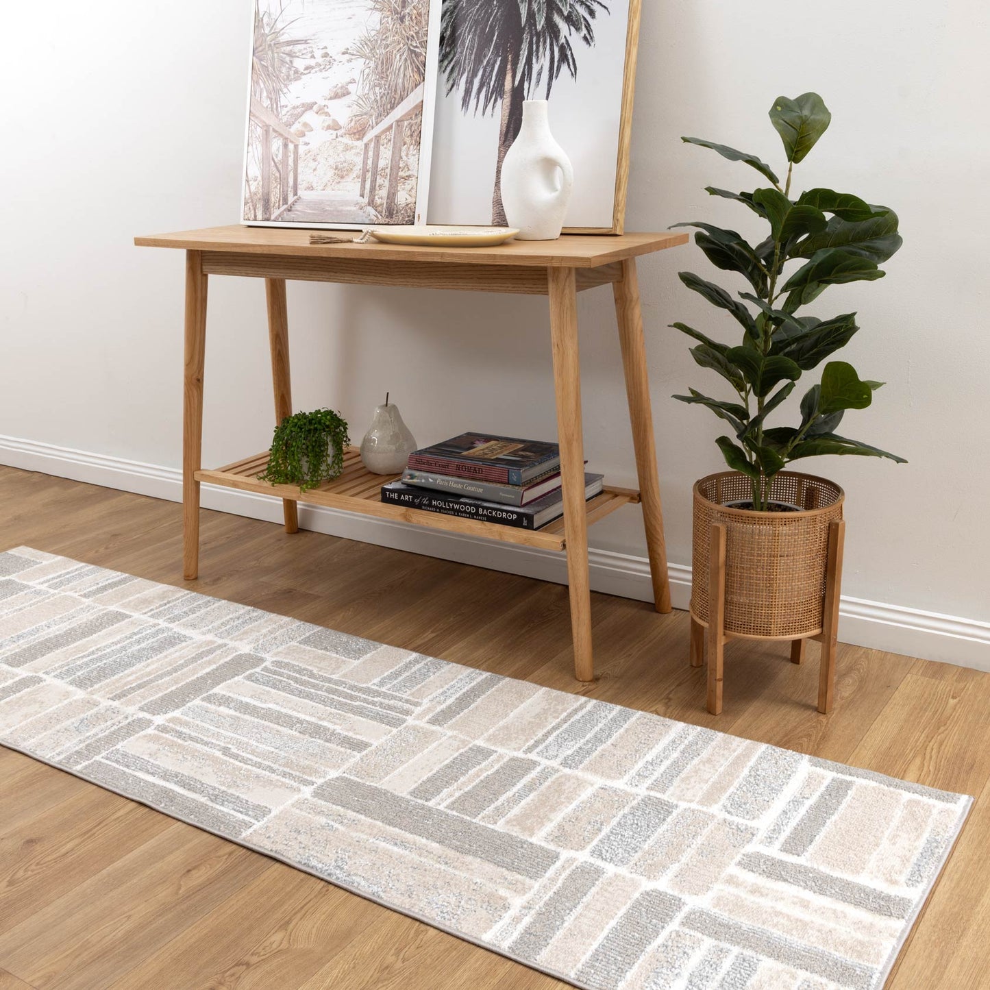 Rug & Rest Tetris Neutral Rug - SANTA04