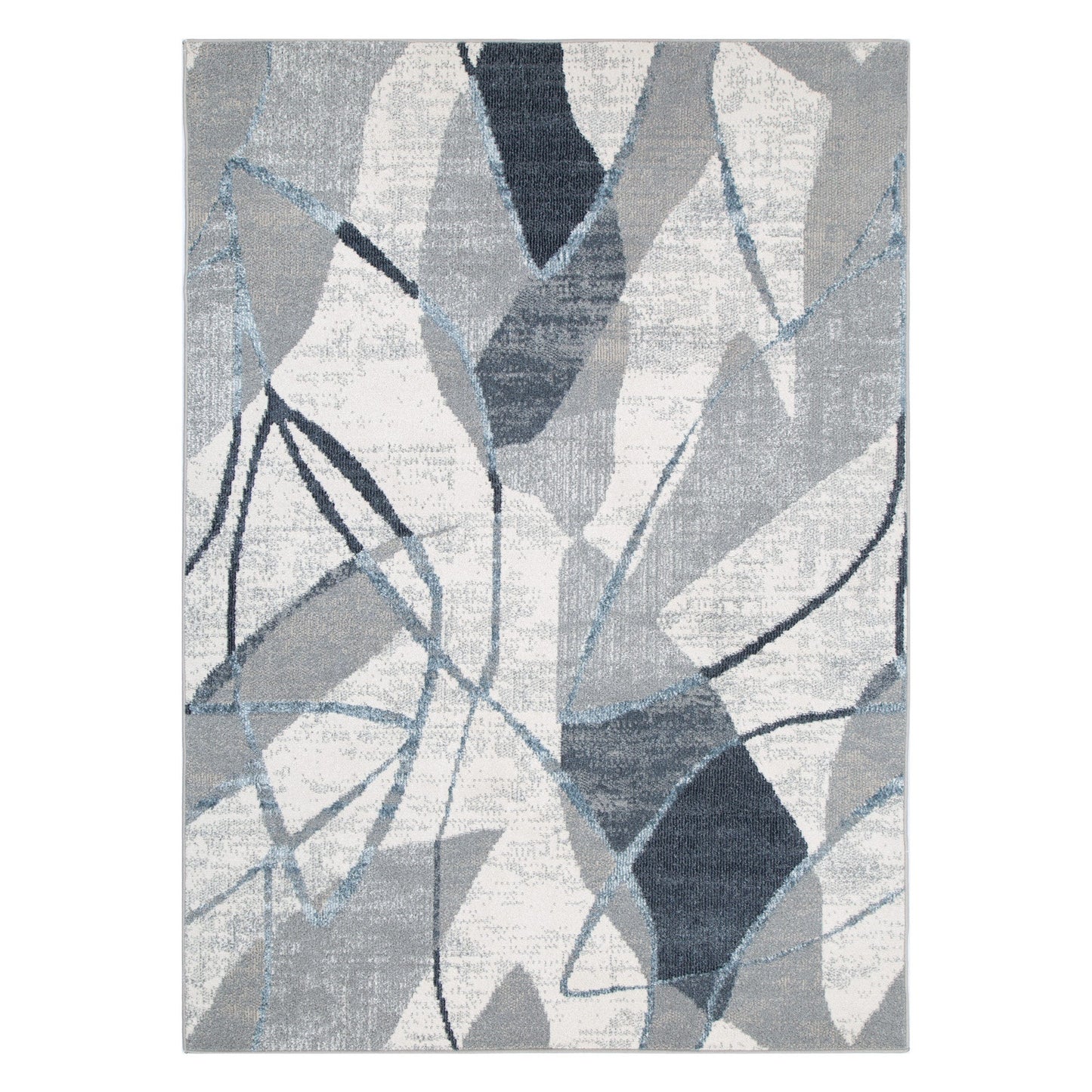 Rug & Rest Rhythm Grey Blue Rug - SANTA07