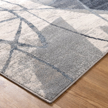 Rug & Rest Rhythm Grey Blue Rug - SANTA07