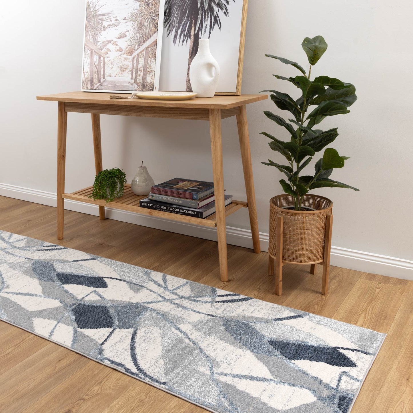 Rug & Rest Rhythm Grey Blue Rug - SANTA07