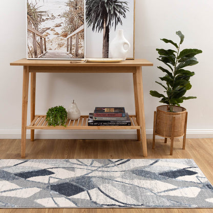 Rug & Rest Rhythm Grey Blue Rug - SANTA07