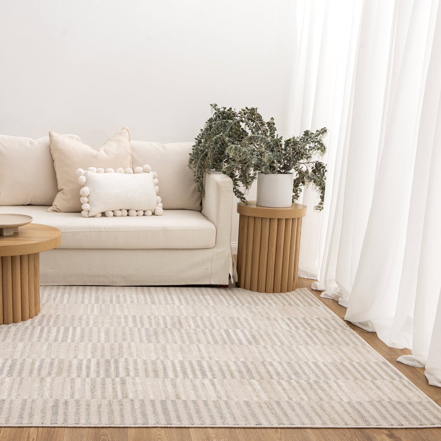 Rug & Rest Lines Neutral Rug - SANTA08