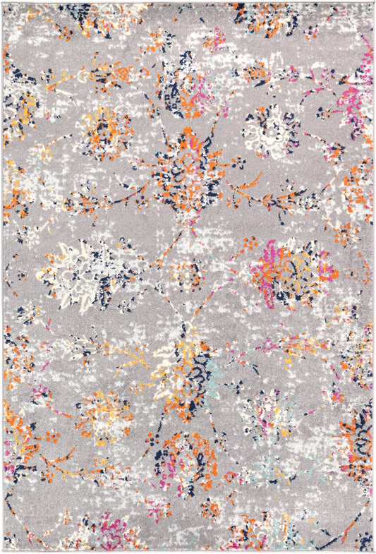 Roselle Catina Grey & Multi Contemporary Rug